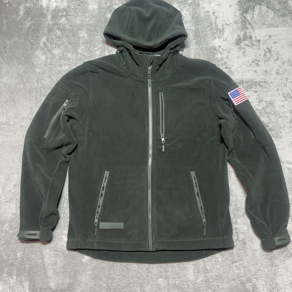 BAERSKIN Tactical Supply Co. Mens Fleece Jacket Dark Green Size Medium